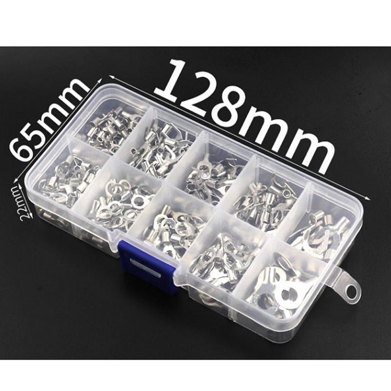 320 Adet/Kutu 10'lu 1 Arada Terminaller Yalıtımsız Halka Çatal U Tipi Pirinç Terminaller Kiti