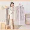 4Pcs Transparent Hanging Clothes Dust Cover Zippered Garment Bags Suit Coat Dress Waterproof Dustproof Wardrobe Storage