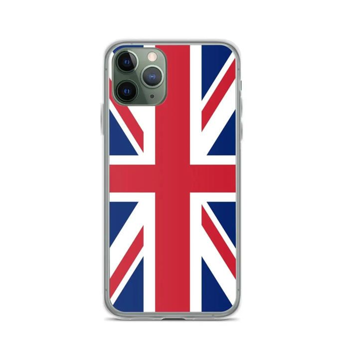 Coque iPhone - iPhone 11 Pro - Drapeau Royaume-Uni - Souple - Multicolore - Plastique Transparent