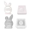 Rabbit Holder Resins Molds Candlesticks Silicone Molds Easter Rabbit Mould Dropshipping