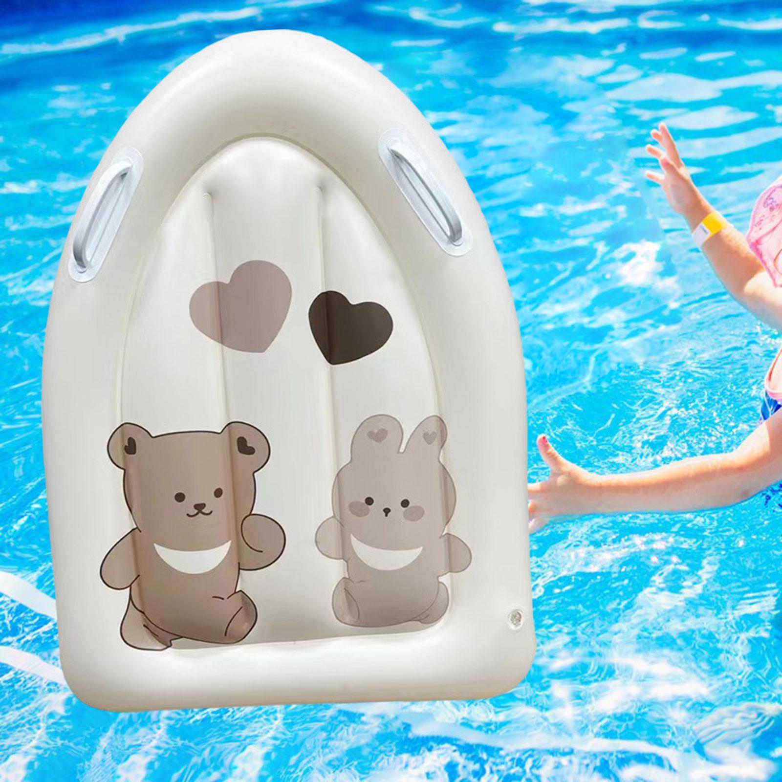 

Inflatable Surfboard Pool Floats Lightweight with Handles for Summer Swimming