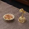 Zinc Zinc Alloy Metal Incense Burner Gold Aromatherapy Burner Decorative Incense Stick Burner  Hotel Decor