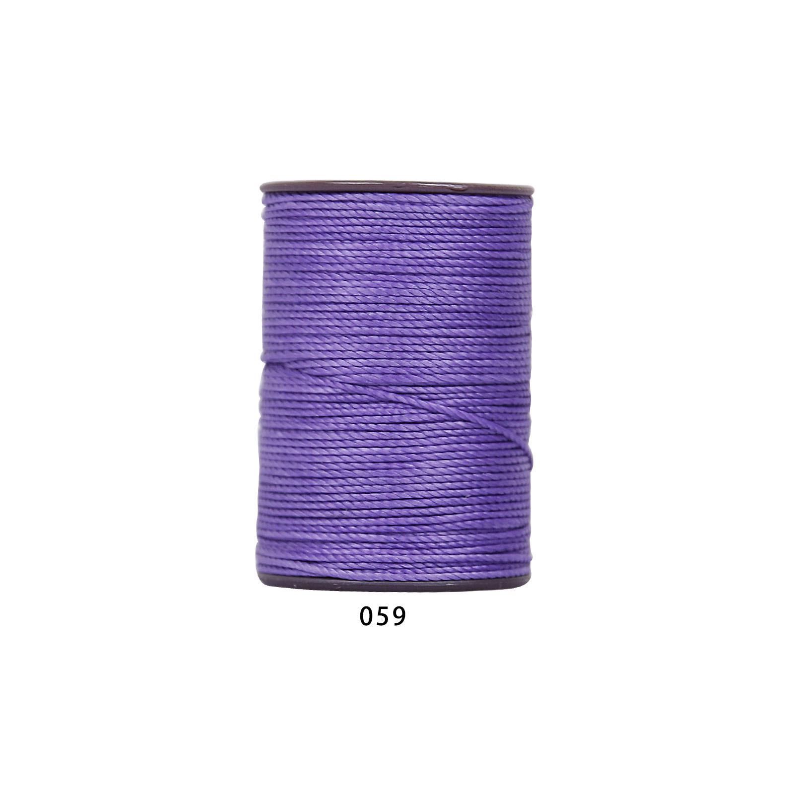 0.35mm Round Waxed Cord - 300m Polyester Braiding & Sewing Thread for DIY Leather Goods & Crochet.