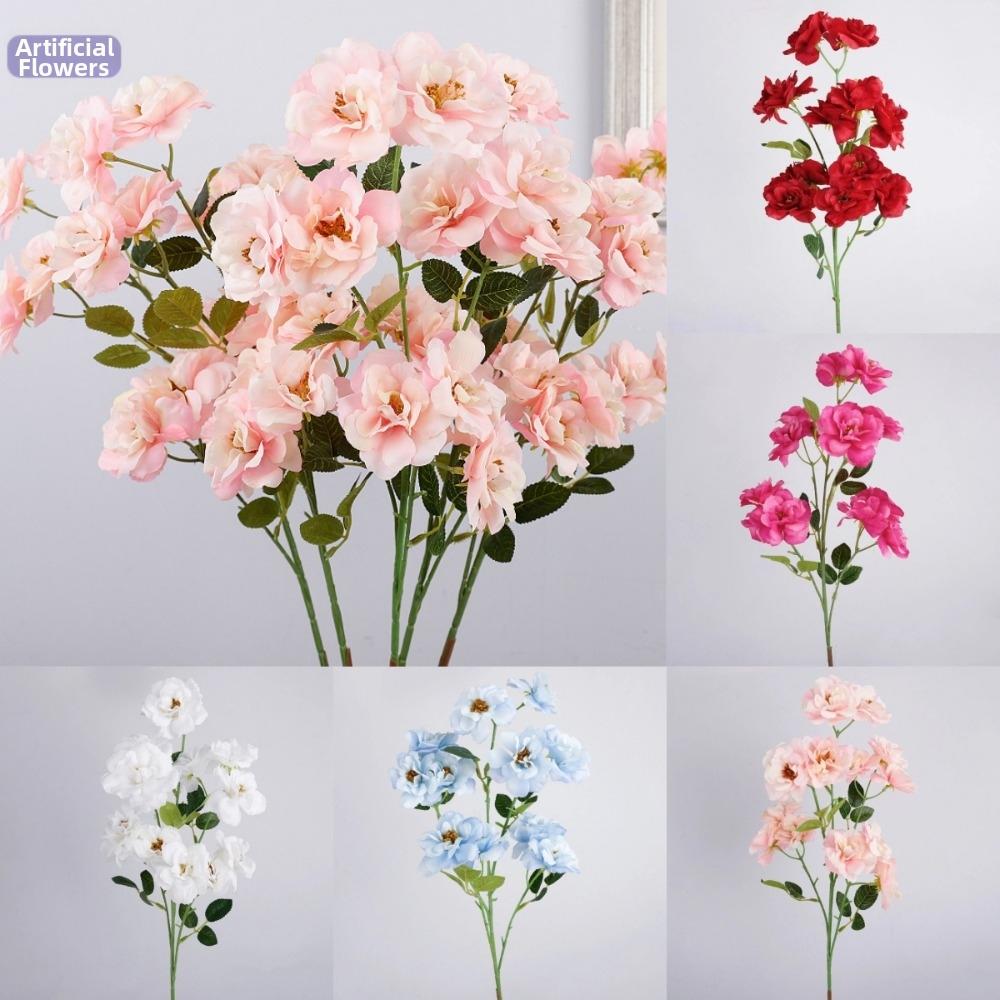 Echte Berührung Künstliche Rose Blume Realistisch Handgefertigt Simulation Große Rose Künstlich Luxuriös Falscher Rosenzweig