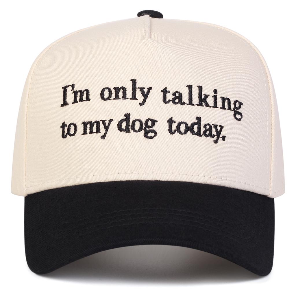 Unisex I'M ONLY TALKING Letter Embroidery Baseball Caps Spring Autumn Outdoor Adjustable Casual Hats Sunscreen Hat Sports Cap