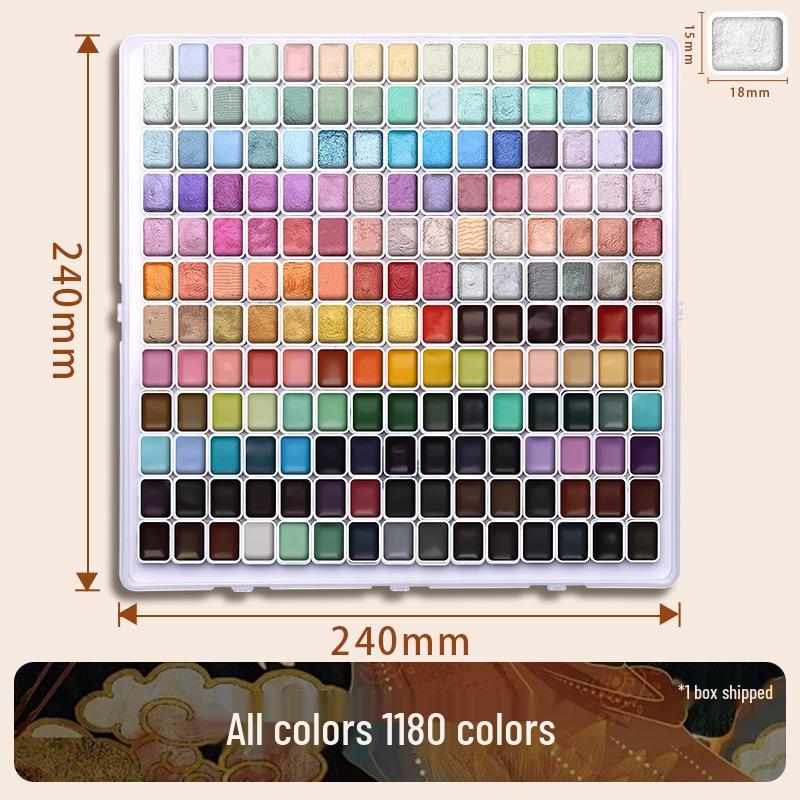 Pearlescent Watercolor Pigment - Color-Changing Gold for Nail Art & Thangka Painting.