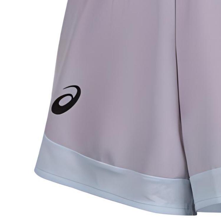 Asics Color Block Printed Logo Two-In-One Sports Shorts Women Shorts Light-Purple Orange 2042A253-503