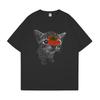 2026 Summer Funny Cat Meme Tshirt Tomato Throwing Kitten Printed Tshirt Couples Tshirt Unisexs Comfortable Plus Size Tshirt
