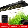 30-120CM Smart Aquarium Light Bluetooth App Control LED Light 24/7 Lighting Cycle Full Spectrum Fish Tank Light