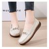 zapatos de mujer women fashion sweet light weight anti skid spring slip on flat shoes lady casual black leather loafers ab544
