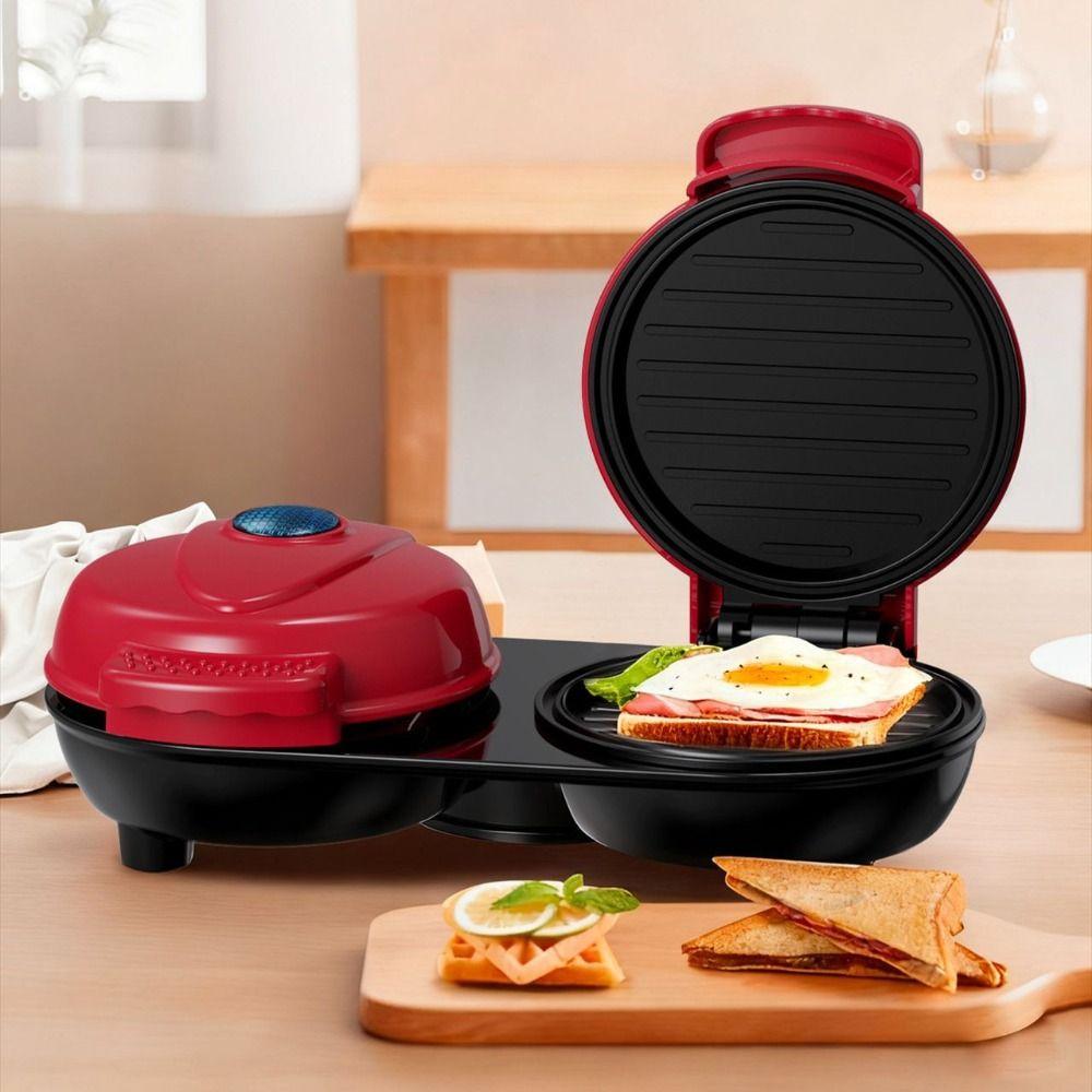 Multifunction Electric Pancake Maker Quick Heat-Up Waffle Machines Breakfast Preparation
