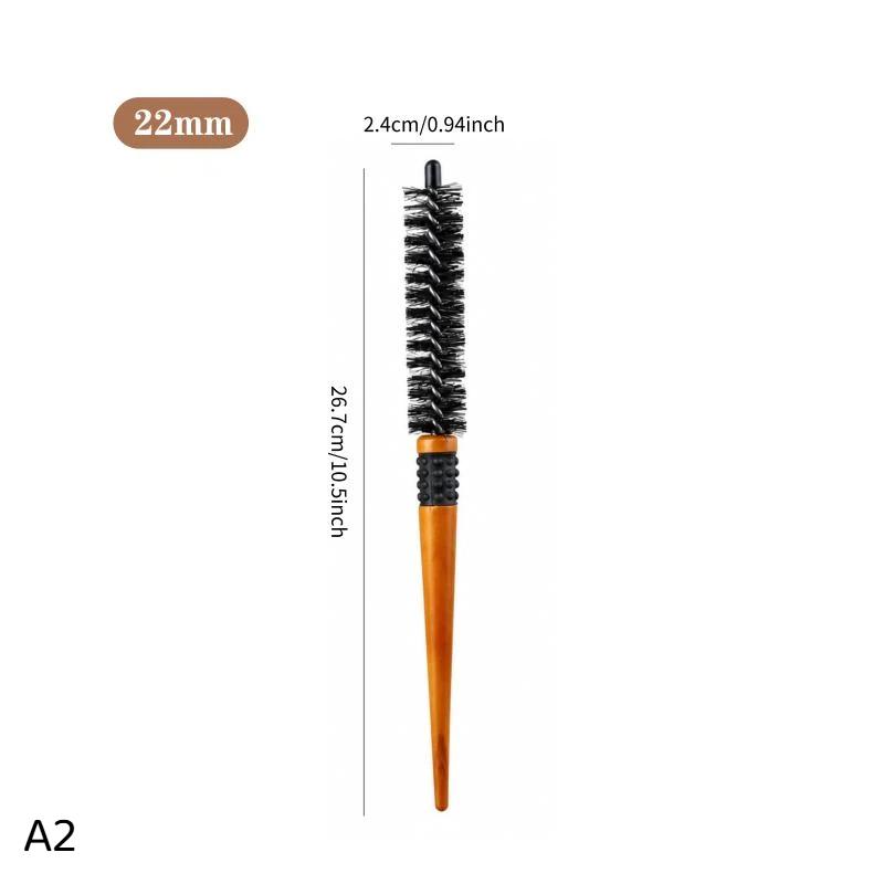 Salon Professionelle Mini-Rundbürste 1/2 Stück 16 mm/22 mm Verdrehtes Design Leicht für kurzes langes Haar DIY Friseur