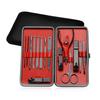 Professional 15-Piece Stainless Steel Manicure Pedicure Set Leather Case 15-in-1 Nail Clipper Durable Portable Beauty Tools for