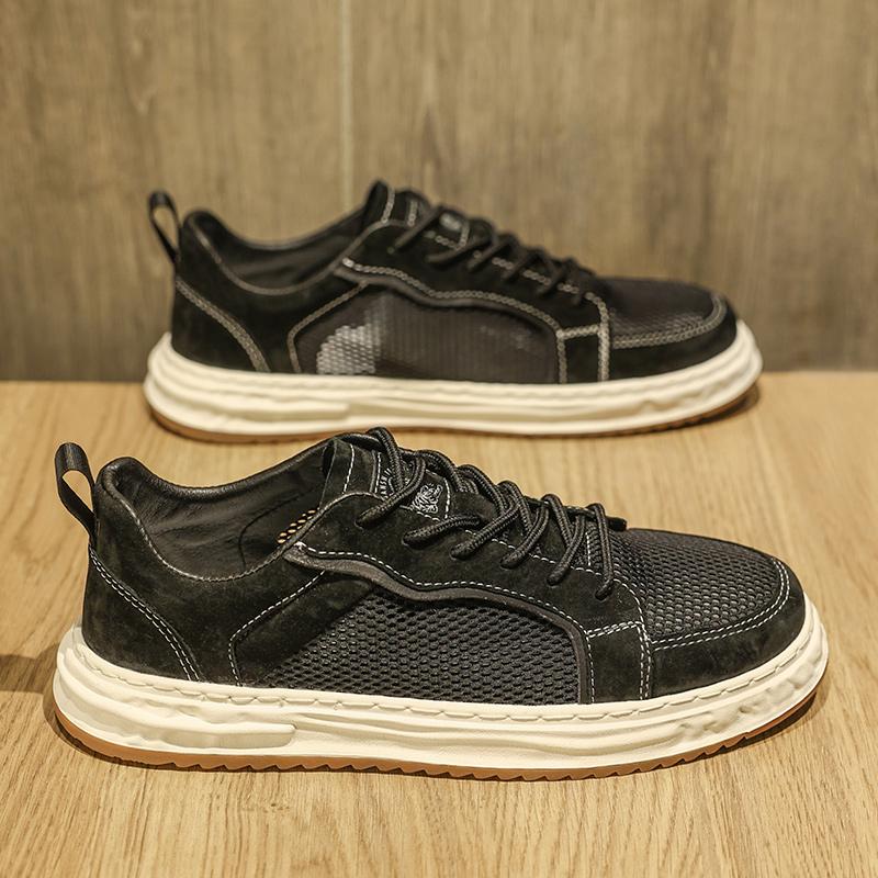 

Высококачественные повседневные модные кроссовки для мужчин Тренд Повседневный Роскошный Досуг мужские дышащие кроссовки Обувь для ходьбы на открытом воздухе 44 чёрный