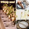 60/24Pcs Gold Napkin Rings Bulk Metal Napkin Holders Hollow Serviette Buckle for Wedding Birthday Party Dinning Table Decoration
