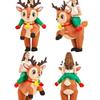 Christmas Riding Reindeer & Gingerbread Man Dinosaur Inflatable Costumes