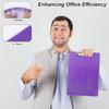 Purple Clipboard for Office Glitter Clipboard Purple Glitter Plastic Clipboards with Clip for Office Supplies, Women 12.6 X 8.86 Inch
