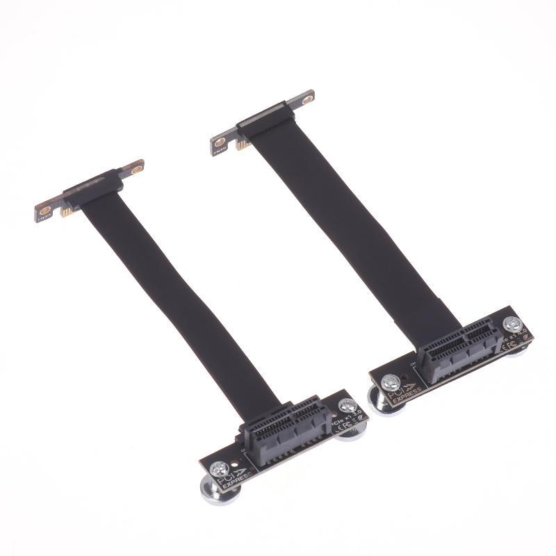 Cavo Riser PCIe 3.0/4.0 X1 Angolo Retto a 90 Gradi Adattatore Cavo di Estensione PCIe Adattatore Scheda Riser PCIe Express Estensore a Nastro