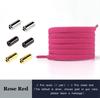 Flat No Tie Shoe Laces Black White Shoelaces for Sneakers Elastic Laces Without Ties Kids Adult Quick Lace for Shoes Rubber Band