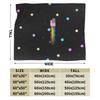 Katze Regenbogen Pixel Welt Nyans Decke Flanell Textil Dekor   Multifunktional Weiche Überwurfdecken für Bettwäsche Couch Teppich Stück