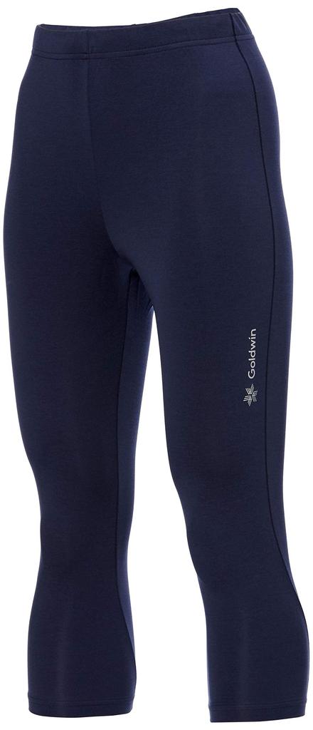 Goldwin C3fit Advanced Warm Eclipse Size Small Size Women's 3/4 Tights, Navy, (Japan Small)