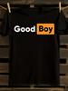 S Schwarzes Good Boy Print T-Shirt