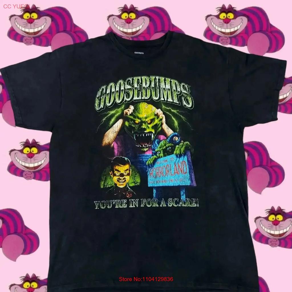 90s Vtg Goosebumps Horror Black Short Sleeve T Shirt Classic Tee Nh17267 Vintage Graphic Breathable