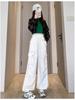 Women's High-Waist Apricot Cargo Pants - Petite Wide-Leg, Spring/Autumn, Casual American Sports Style.