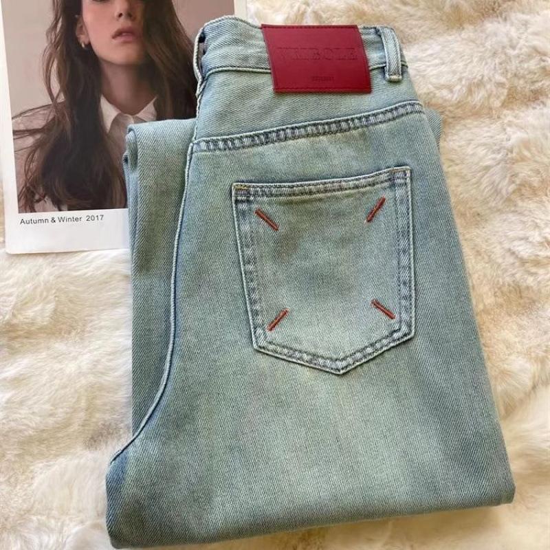 

Светло-голубые тонкие вышитые джинсы клеш женские для фигуры «груша» новые с высокой посадкой для фигуры «груша» брюки прямые клеш до пола 3XL