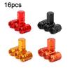 4-24pcs Aluminum Alloy Car Wheel Tire Valve Caps Tyre Rim Stem Covers Airdust Waterproof For Automobiles Motorcycles Accessories