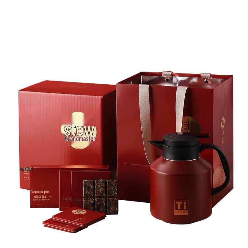 MENDASHI MT1800T Titanium Stew Pot Set with Shoumei White Tea