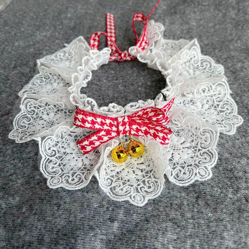 Stylish Pet Bandana For Dogs & Cats - Adjustable Neck Scarf With Bib, Collar Bell, And Bow Tie Accessory For Small, Medium