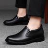 Business Casual Skórzane Buty Męskie Skórzane Oksfordy Męskie Płaskie Buty Plus Size Buty Podwyższające