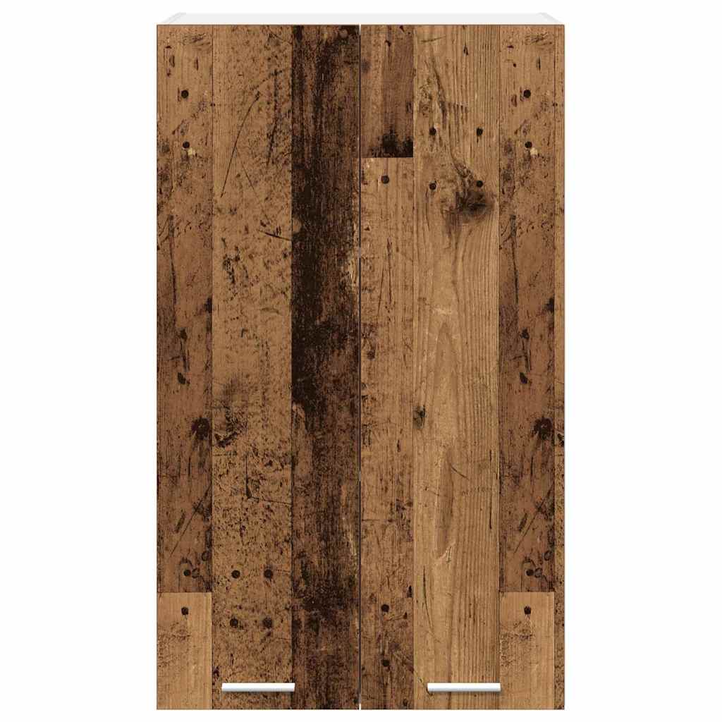 Hanging Cabinet with Door Rustic Wood Finish 60 X 31 X 100 Cm Engineered Wood