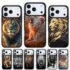 Ferocious Lion Phone Case for iPhone 17 16 15 14 13 Pro Max Back Cover for 12 11 Pro Coque