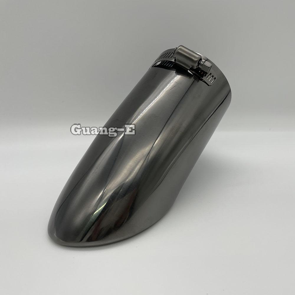 For Nissan Kicks 2017 2018 Car Body Cover Stainless Steel Muffler Pipe Outlet Dedicate Exhaust Tip Tail