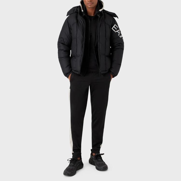 EMPORIO ARMANI Logo-print Padded Jacket 6LPB11PNADZ-1200