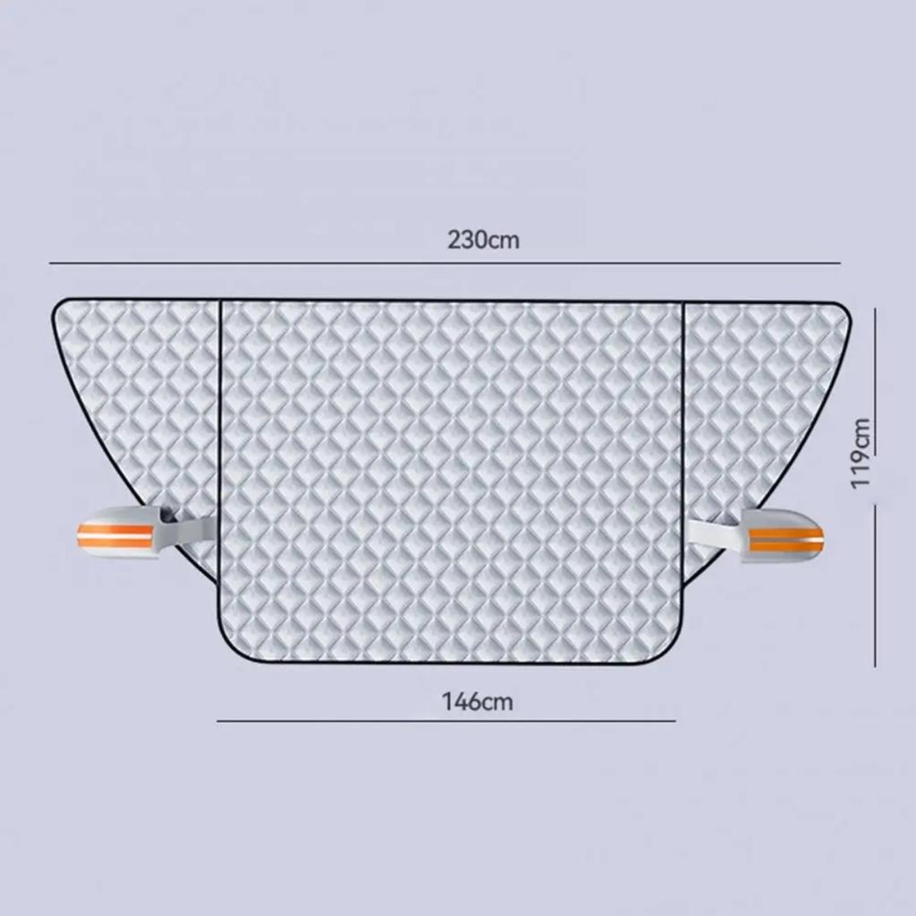 Winter Cotton Wool Car Cover Car Magnetic Windshield Snow-proof Cover Windproof Protection Universal SUV Truck Window Cover