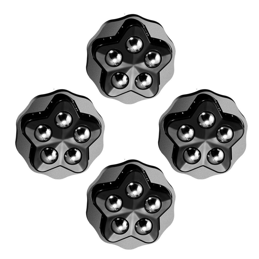 4Pcs Self Adhesive Casters Wheel 360 Degree Rotation Sticky Pulley Sliders Appliance Rollers for Kitchen Appliances