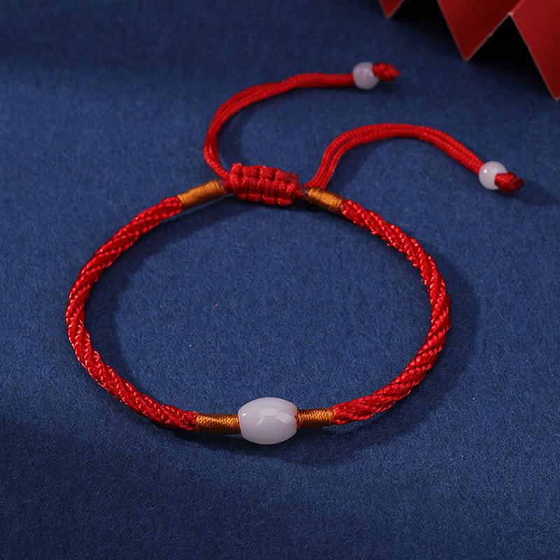 Handgefertigtes geflochtenes Glücksarmband aus rotem Faden, verstellbares ethnisches Armband, Männer, Frauen, Freundschaftsarmband, Yoga-Meditationsarmband