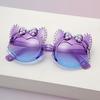 Cute Funny Cat Ear Bow Kids Sunglasses Pearl Rhinestone UV Protection Toddler Girl Gradient Lens Shades Birthday Gift KJ245