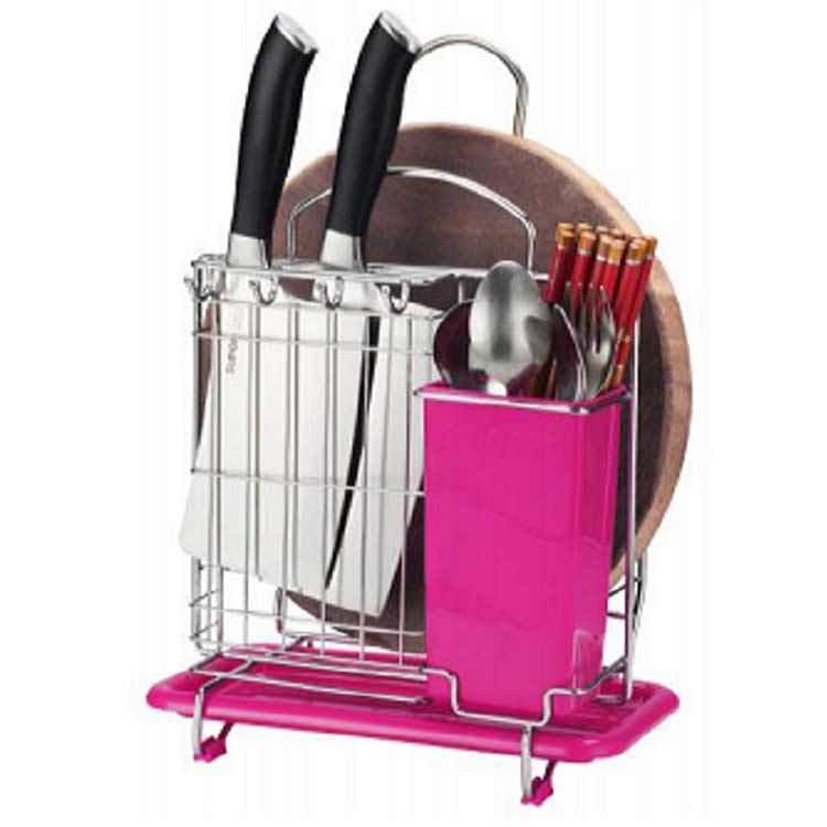 

Многофункциональный держатель для ножей и разделочных досок с подставкой для ложки для риса