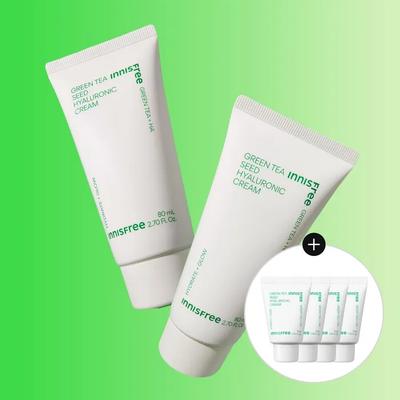 Green Tea Seed Hyaluronic Acid Cream 80mL (Tube) X 2