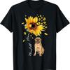 Womens Sunflower Mastiff Mom Dog Lover Mother'S Day T Shirt