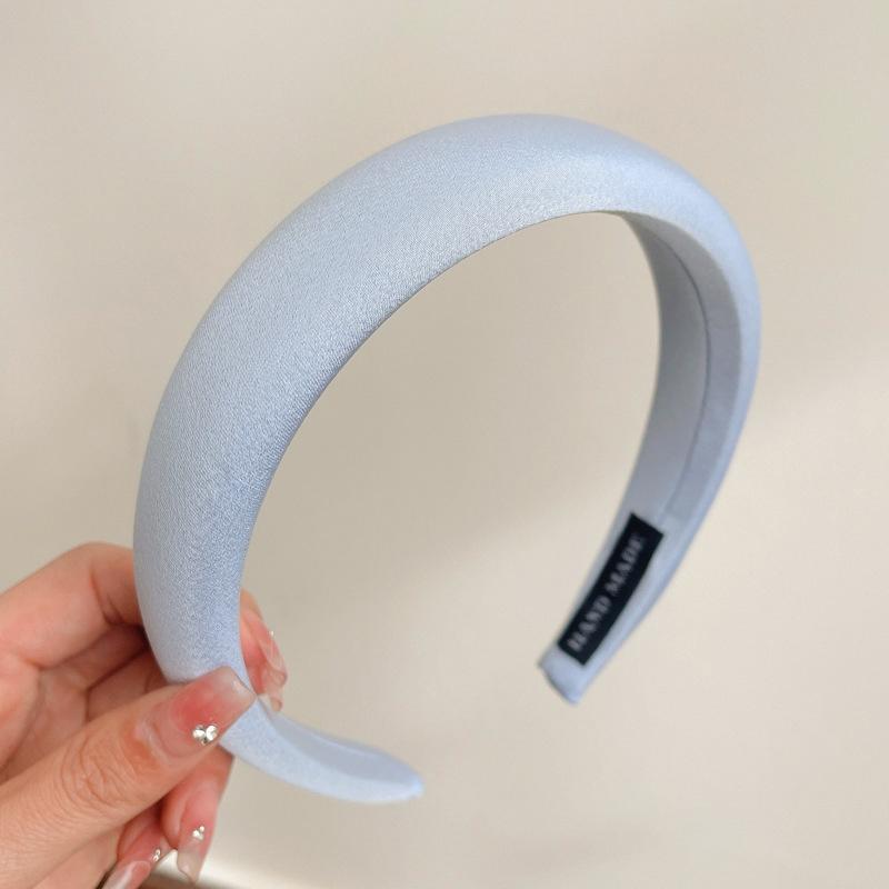 Rose Red Wide-brimmed Sponge Hair Band Women Fairy Temperament Headband Tweed Head Hoop Hairband Princess Girls Hair Accessories