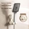 Adjustable No-Drill Suction Cup Shower Head Holder 