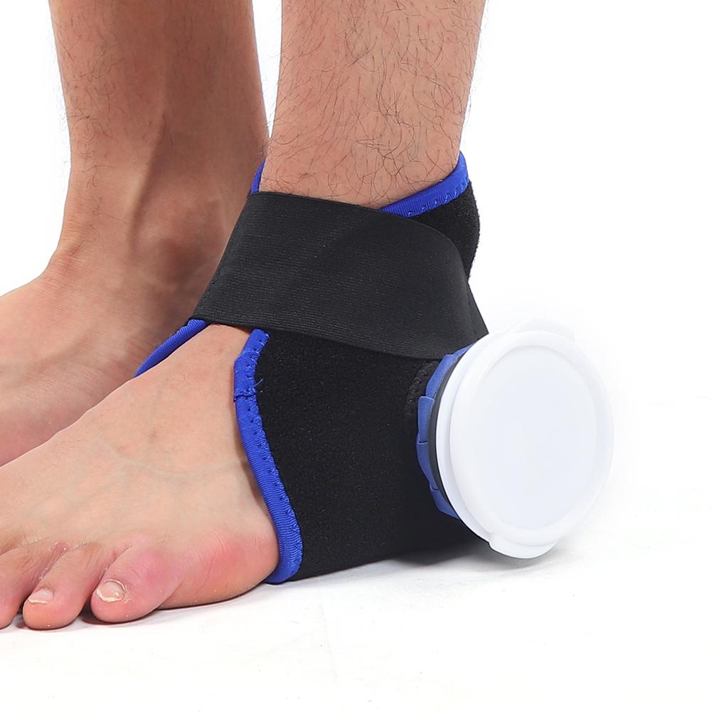Ice / Hot Compress Cloth Pack Ankle Brace Kit Physiotherapy Blue 6 Inches Ice Bag