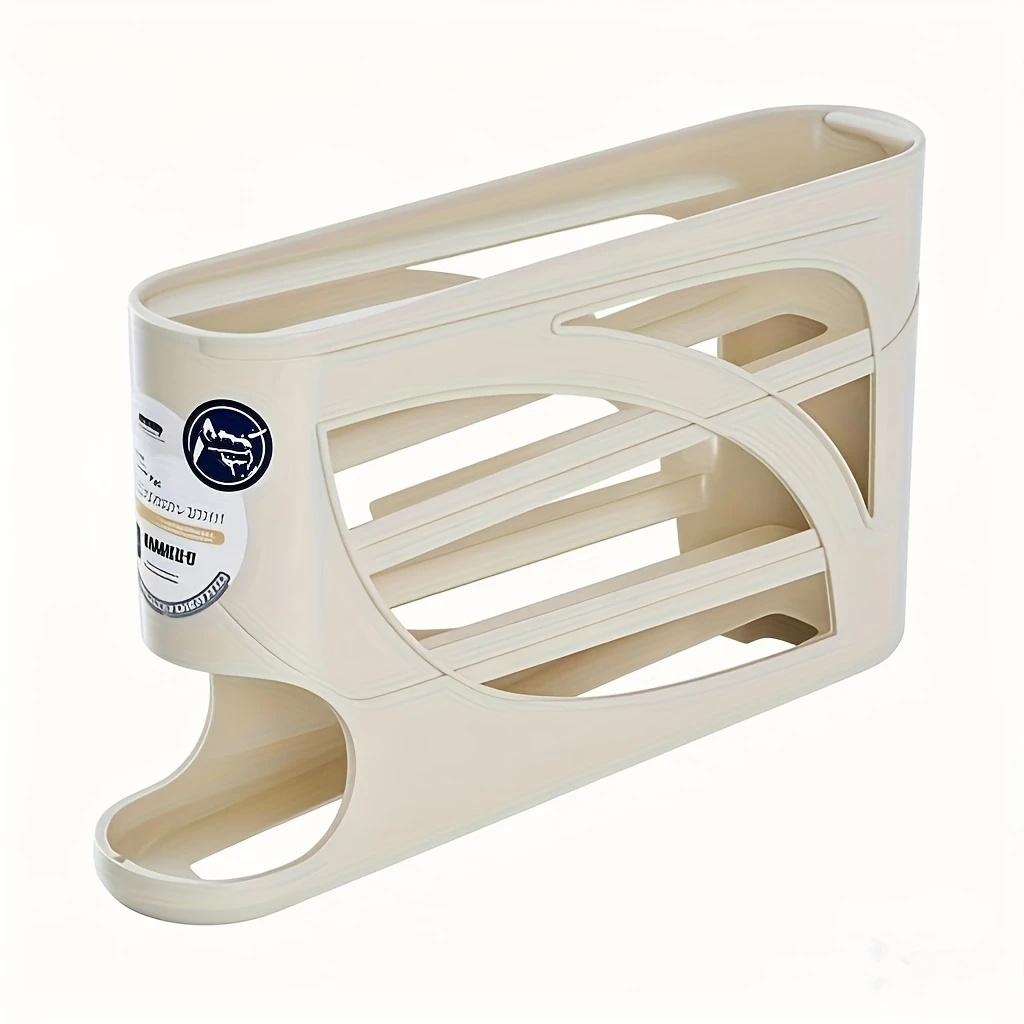 3-stöckiger rollender Eieraufbewahrungsbehälter für Kühlschrank fasst 24 Eier Organizer-Ablage große Kapazität Küchen- und Kühlschrank-Aufbewahrungsbox