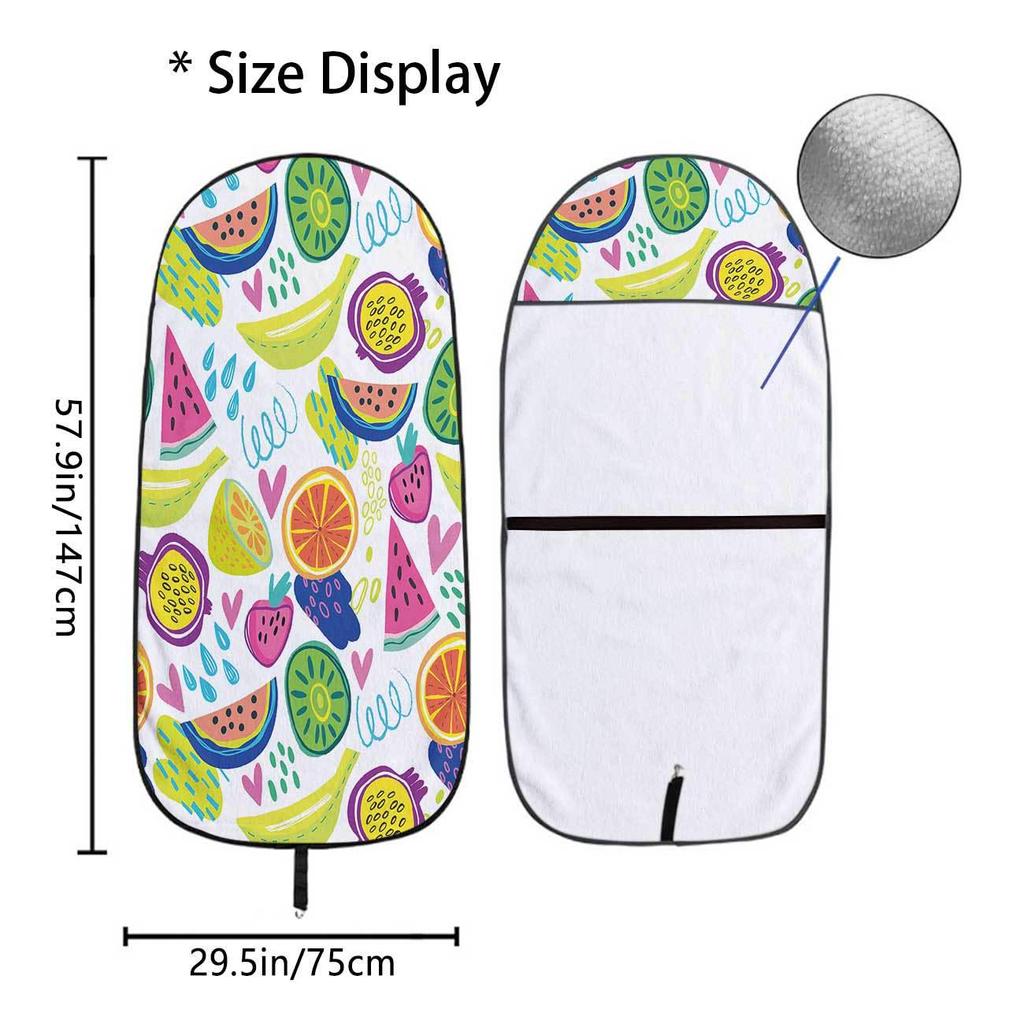 Universal Car Seat Towel Cover - Front Seat Protector for Gym & Workout, All-Season, Fits Most Vehicles