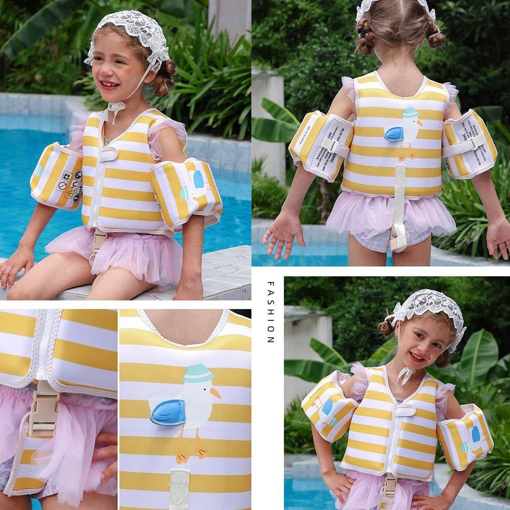 Striped Children's Buoyancy Vest Non-Inflatable Swimming Life  Jacket  Water Play